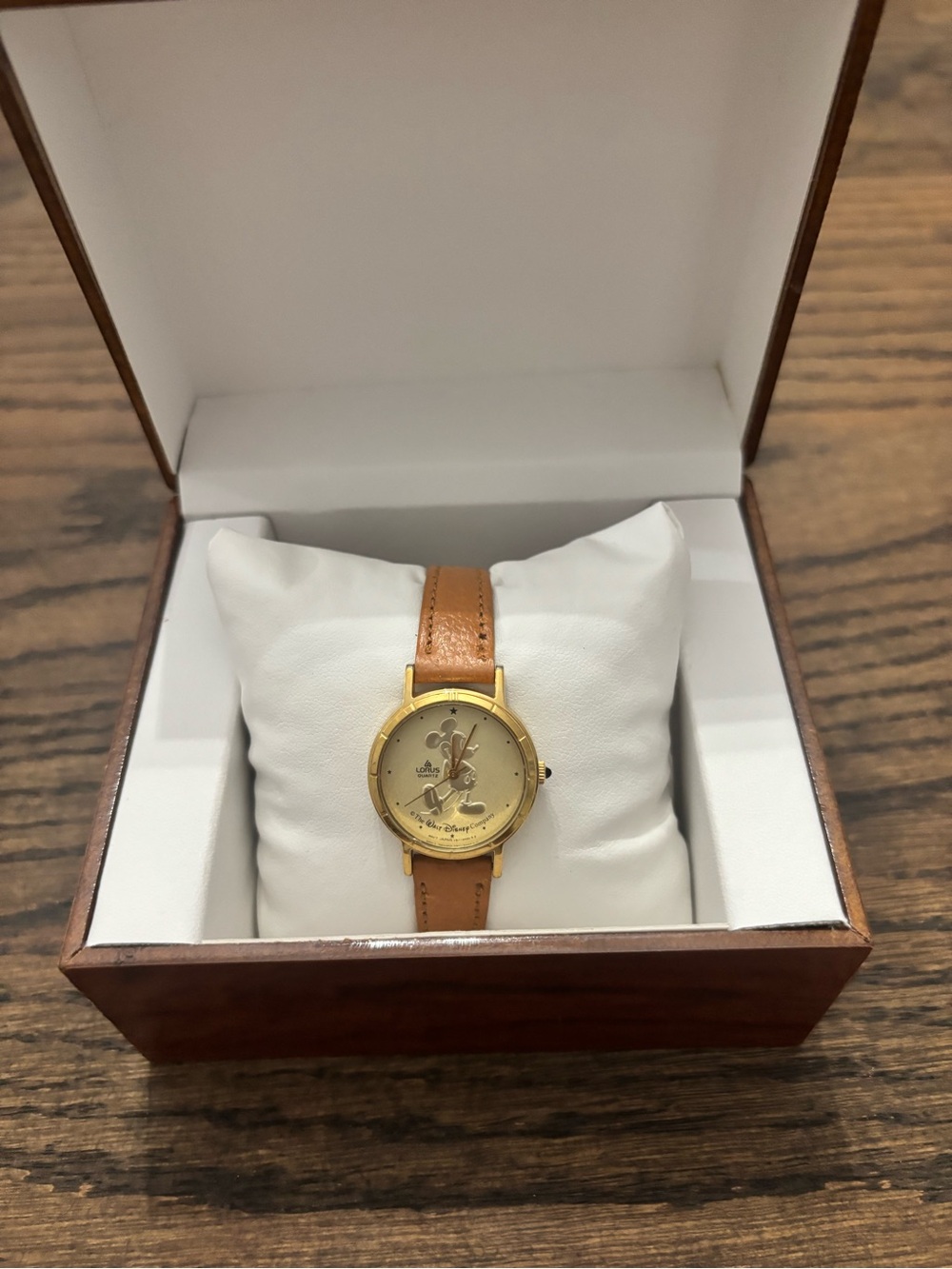 Lorus Gold-Tone Mickey Mouse Watch